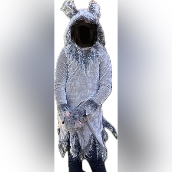 Charming Gray Wolf Costume for Kids - Picture 2 of 2